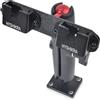 HYSHIKRA Supporto per ricetrasmettitore da camion, doppio clip, accessorio per radio portatile/microfono altoparlante/altoparlante radio mobile, compatibile con Baofeng Kenwood Motorola Quansheng