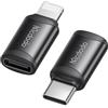 mcdodo USB C Adapter (2 pezzi) Adattatore da Lightning a USB C con Ricarica Rapida 3A, Compatibile con iPhone 17 16 15 14, iPad, Galaxy S24 - Non per Audio/OTG