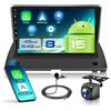 VECHTEL 8 CORE 4G+64G Autoradio Android 15 per Volvo XC90 2004-2013, 9 HD IPS Touchscreen Stereo Auto co DSP Carplay Android Auto senza Fili GPS Wi-Fi Bluetooth Radio FM RDS Retrocamera