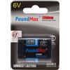 PoundMax Batteria Fotocamera agli Ioni di Litio 2CR5 6V ad Alta Capacità Pila a Bottone