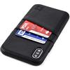 Dockem Exec M2 Cover Portafoglio per iPhone XS e iPhone X: Custodia Sottile Porta Carte di Credito con Piastra Metallica Integrata per Supporto Magnetico: Serie M [Nero]