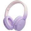 Sungive Cuffie On-Ear Bluetooth 5.3 wireless e cablate｜30h autonomia & ricarica rapida｜Chiamate HD, riduzione rumore｜158g pieghevoli｜Per gaming/ufficio/studio｜Compatibili con iOS/Android/PC,Viola