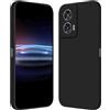 RankOne Custodia per Motorola Moto Edge 50 Fusion (6.7 Inches) Cover Morbida in Silicone TPU - Nero