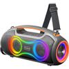VUOPAX Cassa Bluetooth Potente Portatile (180W MAX),Altoparlante bluetooth Wireless configurazione 2*woofer 2*tweeter,Bluetooth 5.3,24H,IP65 Impermeabile,luci RGB,Bassi Profoni,DSP/ECHO/TF/USB
