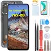 YHX-OU 6.7 Nero con Cornice Schermo per Samsung Galaxy A56 5G LCD Display Touch Screen Digitizer Ricambio Assembly con Strumento di Installazione + 1 Pezzo Vetro temperato