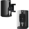 shinar 2 Pack Supporto da parete in metallo compatibile con sonos era 100,Sonos One,One SL Girevole fino a 360°,inclinabile di -70°/+70°(su e giù,sinistra e destra) con gestione dei cavi (Nero)
