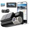KAWA Dash Cam Auto 4K Anteriore e Posteriore, Visione Notturna True Color, Schermo IPS 3,16", WiFi GPS Integrato, Monitoraggio Parcheggio 24H, Rilevamento AI, Pre-Registrazione, Registrazione in Loop, D11