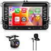Hodozzy 【4+64G】Hodozzy Carplay Autoradio per VW Passat Golf Seat Altea Skoda Octavia con USB/USB-C, 7 Pollici Touchcreen Stereo Auto Bluetooth con Android Auto/EQ/Navi/Wifi/RDS/SWC