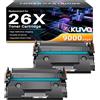 Kuva 26X Cartuccia Toner Compatibile per HP 26X CF226X 26A CF226A LaserJet Pro M402dn M402n M402d M402dw, LaserJet Pro MFP M426dw M426fdw M426fdn Toner (2 Nero)