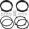 Aerzetix | Kit di 2 adattatori per altoparlanti Ø165 mm in plastica ABS | compatibile con Alfa Romeo Brera, 147/159 939, Fiat Idea, Lancia Ypsilon 843, Hyundai i30 GD/GDH