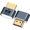 Seminer Connettore virtuale HDMI, simulatore di monitor virtuale 4K ad alta risoluzione (con spia di controllo)