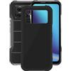 AQGG Custodia per Doogee V20 PRO (6.43) Cover, Black Protettivo Sottile Morbido Silicone Custodia Protezioni Skin Bumper - Black