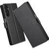 ELESNOW Cover per Samsung Galaxy A25 5G, Custodia Portafoglio Flip Libro in Pelle PU Magnetica con Slot per Scheda e Supporto Stand per Samsung Galaxy A25 5G (Nero)
