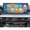 Road Top Carplay Autoradio, 12,3 pollici Car Touchscreen per BMW X5/X6 Serie F15/F16 con NBT sistema (2014-2016 anno), Autoradio con Cornice Stretta per Apple CarPlay/Android Auto/MirrorLink