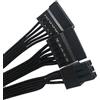 JINTAI Replacement Power Cable Power Supply Sostituzione per Seasonic 6Pin to 3 SATA 15Pin Alimentazione Carica DC Power Cavo DC in Power Charging Supply Port Cable