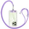 Anfire Collana universale per tutti gli smartphone, cinturino per cellulare da appendere con pad, cordino per cellulare per attività all'aperto, viaggi, supporto per cellulare, regolabile e rimovibile