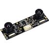 Waveshare IMX219-83 Stereo Camera 8MP Binocular Camera Module Stereo Vision Depth Vision Applicable for Jetson Nano Developer Kit B01 and Raspberry Pi CM3/CM3+ Expansion Board