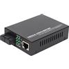 Bewinner Convertitore Multimediale in Fibra Ethernet Multimodale Gigabit, SFP a RJ45, da Fibra a Ethernet, 10 100 1000Base TX (Spina UE)