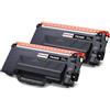 HenceBuy TN3480 TN 3480 Toner Compatible per Brother TN-3480 TN-3430 TN3430 per HL-L5100DN MFC-L5750DW MFC-L5700DN MFC-L5700DW DCP-L5500DN HL-L5200DW HL-L6400DW HL-L5000D HL-L5200DWT Nero (2-Pack)