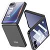 TingYR Cover per Samsung Galaxy Z Flip 7 Custodia, Z Flip 7 Cover, PC Guscio all-Inclusive e Protezione in Pellicola Temperata, Anticaduta Case Cover per Samsung Galaxy Z Flip 7.(Nero)