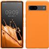 kwmobile Custodia Compatibile con Google Pixel 7a Cover - Back Case per Smartphone in Silicone TPU - Protezione Gommata - arancia fruttata