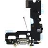 OnlyTech - Presa di ricarica Dock connettore con antenna flex, microfono e connettore di ricarica compatible con iPhone 7 Grigio