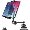 Oilcan Supporto Tablet Auto Cruscotto Parabrezza, Supporto Tablet Ventosa Camion [Multi-Angolo & Braccio in Metallo] Per iPad Pro Air Mini, Galaxy, Lenovo, iPhone, Telefono e Tablet da 4-12,9