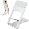 Andibro Supporto Pieghevole Per Telefono Cellulare, Supporto Portatile A 4 Angolazioni Regolabile Supporto Per Telefono Da Scrivania Accessorio Da Scrivania Sottile Supporto Da Viaggio