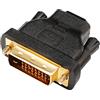 DTech Adattatore DVI maschio a 19 pin HDMI femmina adattatore bidirezionale DVI-D porta convertitore