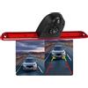 Hodozzy Doppia Telecamera Posteriore per Mercedes Sprinter 2007-2019, Telecamera per Terza Luce di Stop, Visione Notturna a IR, Impermeabile IP67, Angolo Regolabile, con Linea di Retromarcia