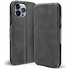 Verco Case per Apple iPhone 13 Pro Custodia, Cover a Libro Pelle PU per iPhone 13 Pro Custodia Premio Booklet Protettiva, Grigio