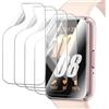Snailcanfly Pellicola idrogel 5pcs per Samsung Galaxy Fit 3 R390 40mm Smart Watch Trasparente TPU Pellicola Protettiva Schermo Touch Sensibile, HD Clear, Ultra Sottile, Auto Guarigione