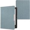 kwmobile Custodia compatibile con Kobo Aura H2O Edition 1 - Cover Jeans Denim con Chiusura Magnetica - eReader Flip Case blu chiaro