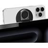 kwmobile Supporto Continuity Camera per Apple MacBook OS Ventura/iOS 16 iPhone 16 15 14 13 12 - Reggi Telefono Magnetico per Webcam da Monitor - Nero