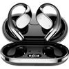 DURNYDT Cuffie Open-Ear, Cuffie Bluetooth Sport, Auricolari 5.4 con Mic Stereo, Cuffie Wireless con Ricarica Rapida USB-C,IP55, 30H di Riproduzione con Display LED per Palestra/Running