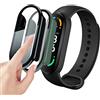 Msm-case [2 pezzi]nero+verde con Pellicola Protezione Schermo Vetro Temperato per Xiaomi Mi band 6/5/4/3 , 9H Durezza PC Case,Bumper,Sottile Case Protettiva Completa per Smart Mi band 6/5/4/3