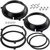 Aerzetix | Kit di 2 adattatori per altoparlanti Ø165 mm in plastica ABS | compatibile con Fiat Panda (169)