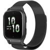 SeNool 20mm Cinturino per Garmin vívomove Trend/Garmin Venu Sq 2/Venu Sq 2 music/Venu 2 Plus, Magnetico Metallo Bracciale per GarminMove Sport/Garmin vivoactive 3/vivoactive 3 music - Nero
