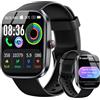 uaue AI smartwatch uomo donna 1.91 orologio fitness integrato ChatGPT-AI e funzione telefono, orologio cardiofrequenzimetro/sonno/contapassi/110+ modalità sport Smart Watch, IP68 impermeabile, per