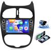OiLiehu 2+64G Android 13 Autoradio 2 Din per Peugeot 206/Peugeot 206CC/Citroen C2 2002-2010 Autoradio Touch Screen 7 con Bluetooth WiFi GPS Mirror Link FM RDS SWC EQ + Telecamera Posteriore