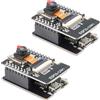 RUIZHI ESP32 Cam Kit Telecamere RUIZHI 2 Pezzi ESP32-CAM Scheda Bluetooth WiFi ESP32 CAM MB Micro USB a porta Seriale con Modulo Fotocamera OV2640 Memoria 4M Dual Mode compatibile con Arduino