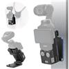 REYGEAK Supporto magnetico per DJI Osmo Pocket 3, accessori adattatore di espansione, supporto 180° regolabile per scrivania e superfici verticali