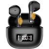 oraolo Cuffie Bluetooth, Auricolari Bluetooth 5.4 con 4 Microfoni ENC con Cancellazione del Rumore, Auricolari Stereo HiFi con Riproduzione 30H, Mini Auricolari con Display LED, Ricarica Rapida USB-C