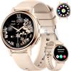 FITFLEX Smartwatch Donna con Chiamata Bluetooth, Display AMOLED da 1.26 con 120 Modalità Sportive, IP68 Impermeabile, Orologio Fitness con Frequenza Cardiaca/Monitor Sonno, Android iOS Smart watch