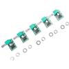 ANGEEK 5pcs Mini PAM8403 5V Power Audio Amplifier 3W+3W Volume Control/USB Power
