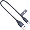 Keple Tipo C Cavo Ricarica Veloce Android Rapida Nylon Intrecciato Caricabatterie Piombo Compatibile con Samsung Galaxy S9 / S8 / S8+, Note 8 / 9, A3 / A5 / A7 (2017) / A8, Tab S3 9.7 / S4 10.5 USB C 0.25m