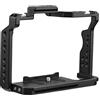 Andoer Gabbia per videocamera Gabbia video in lega di alluminio con doppio supporto per pattini a freddo Numerosi fili da 1/4 di pollice Sostituzione per Sony A7IV/ A7III/ A7II/ A7R III/ A7R II/ A7S