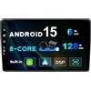 BXLIYER [6GB+128GB] Android 15 IPS Autoradio Per Fiat Ducato/Citroen Jumper/Peugeot Boxer - Senza fili CarPlay/Android Auto - LED Camera + MIC - DAB Fast-boot Volante 360-Camera -2 Din 9 Pollici