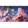 WKxinxuan Genshin Impact Mauspad Tappetino gioco Yae Miko Tappetino XXL personaggio gioco Tappetino grande Adatto a desktop, ufficio casa 70 * 40 * 0.3cm