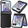 NINKI Custodia per Motorola razr 50, con cerniera di protezione, protezione schermo per Motorola razr 50, stand case per Moto razr 2024 Moto razr 50 Case razr 2024 Custodia per cellulare nero